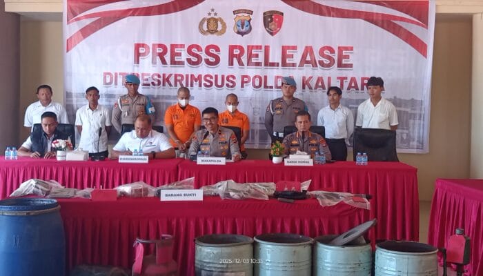 Cegah Kerusakan Lingkungan, Ditrimsus Polda Kaltara Ungkap Kasus Ilegal Mining