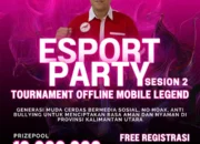 Turnamen Esport Party Session 2 Siap Digelar di Tanjung Selor