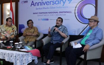 Peringatan HUT ke-9 SMSI di Jakarta Berlangsung Khidmat, Prosesi Pemotongan Tumpeng Jadi Momentum Kebersamaan