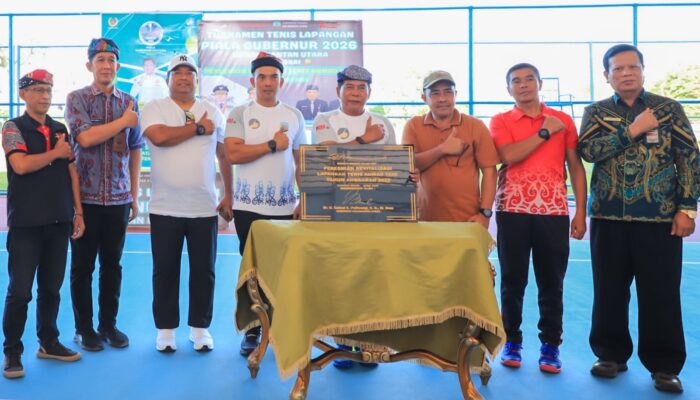 Lapangan Baru, Semangat Baru, Gubernur Resmikan dan Buka Turnamen Tenis Kaltara 2026 