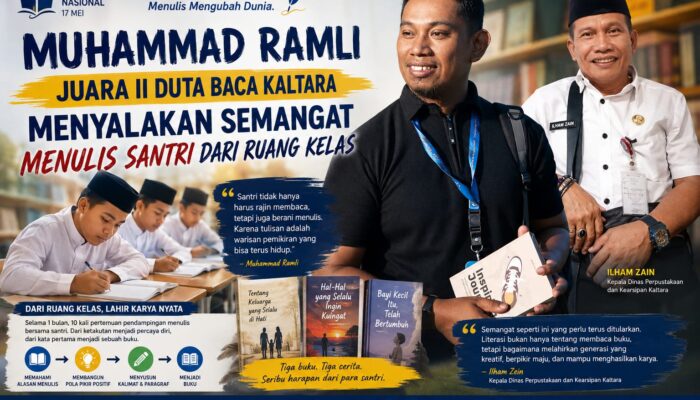 DPK Kaltara Apresiasi Gerakan Literasi Muh. Ramli, Tiga Buku Karya Santri Lahir di Tarakan