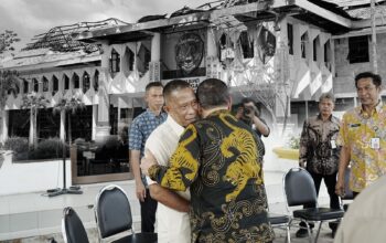 Wagub Tinjau Kantor Bupati Bulungan Pasca Kebakaran, Sampaikan Keprihatinan 