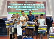 Turnamen Tenis Piala Gubernur Kaltara 2026 Resmi Ditutup, Sekprov Raih Juara 1 GPA KU 100 Tahun