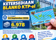 Blanko KTP-el Kabupaten Bulungan Tersedia 6.978 Keping