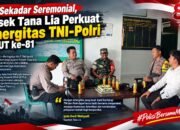 Tak Sekadar Seremonial, Polsek Tana Lia Perkuat Sinergitas TNI-Polri di HUT ke-81